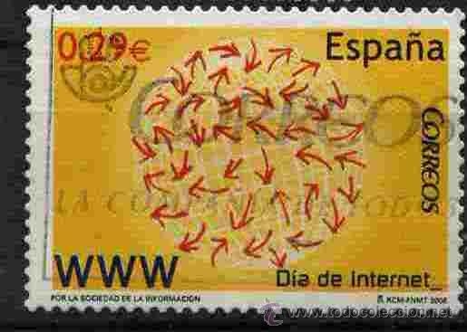 z vendido España 2006 4238 Sello º Dia de Internet Timbre Espagne Spain Spagna